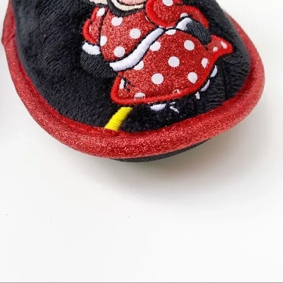 Disney Minnie Mouse Red & Black Slippers with Gift Box - Picture 5 of 12